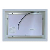AICA Miroir lumineux 100x60cm,3 couleurs + dimmable + anti-buée + mémoire, miroir salle de bain
