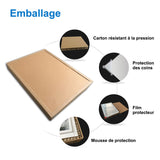 Miroir multifonctionnel avec 2 couleur LED réglable + antibuée +Bluetooth + Miroir grossissant