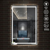 Miroir mural de salle de bain, illumination LED, éclairage intégré Blanc Froid/Anti-buée