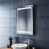 SIRHONA Miroir LED Salle de Bains avec éclairage LED Miroir Muraux AVCE Anti-buée Fonction Cosmétiques Mural Lumière Illumination